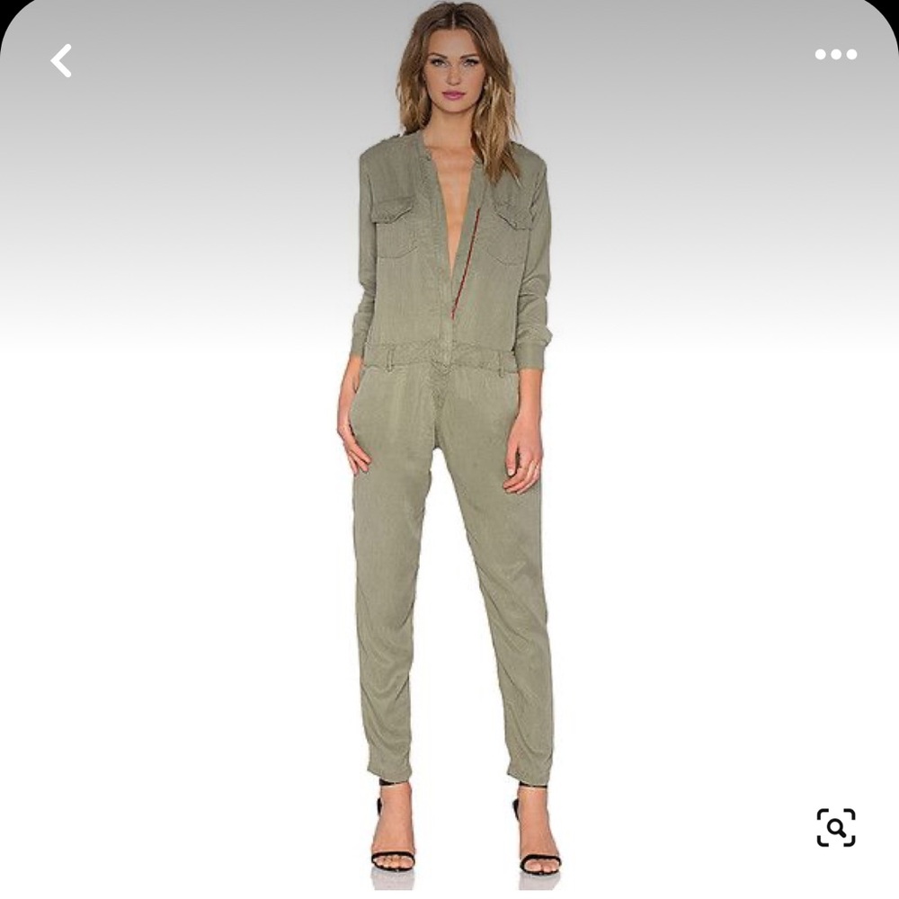 NWOT ETIENNE MARCEL ARMY GREEN UTILITY JUMPER FROM REVOLVE